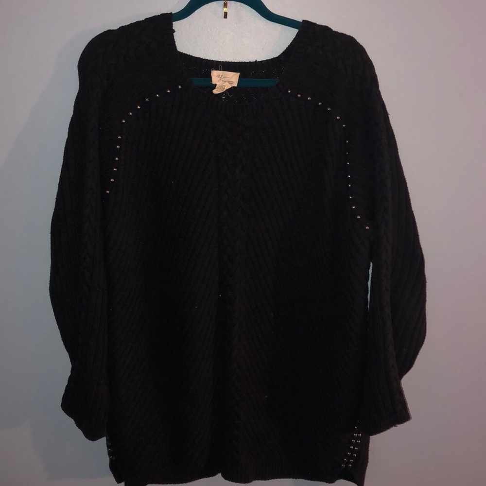 Black Sweater with beautiful stud details